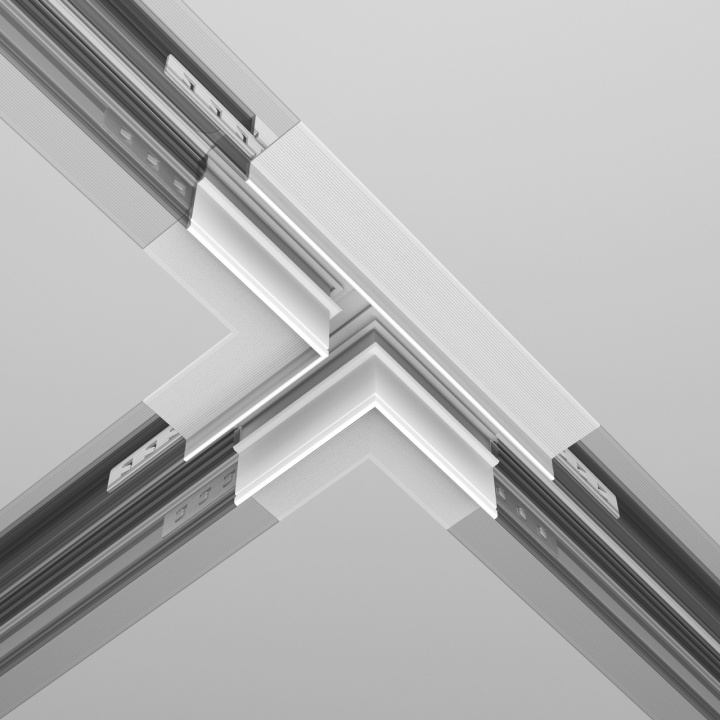 Conector tip T incastrat Sina magnetica Exility - Alb - Img 3