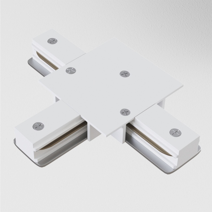 Conector tip T sina incastrata cu proiectoare Unity - Alb - Img 2
