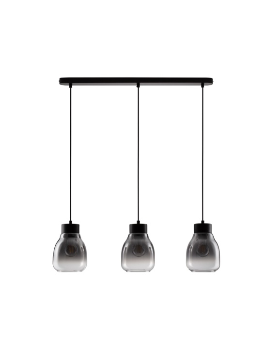 Corp de iluminat suspendat Blacu Gri / Negru 75 x 15 x 120 cm - Img 2