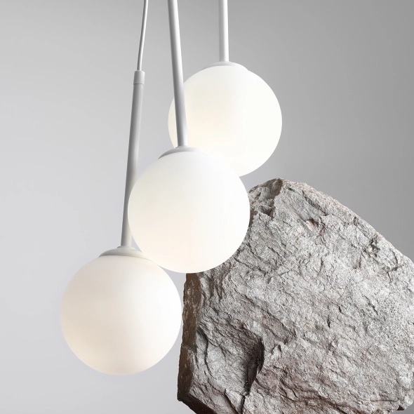 Corp de iluminat suspendat Bosso 80 cm 3xE14 - Alb - Img 5