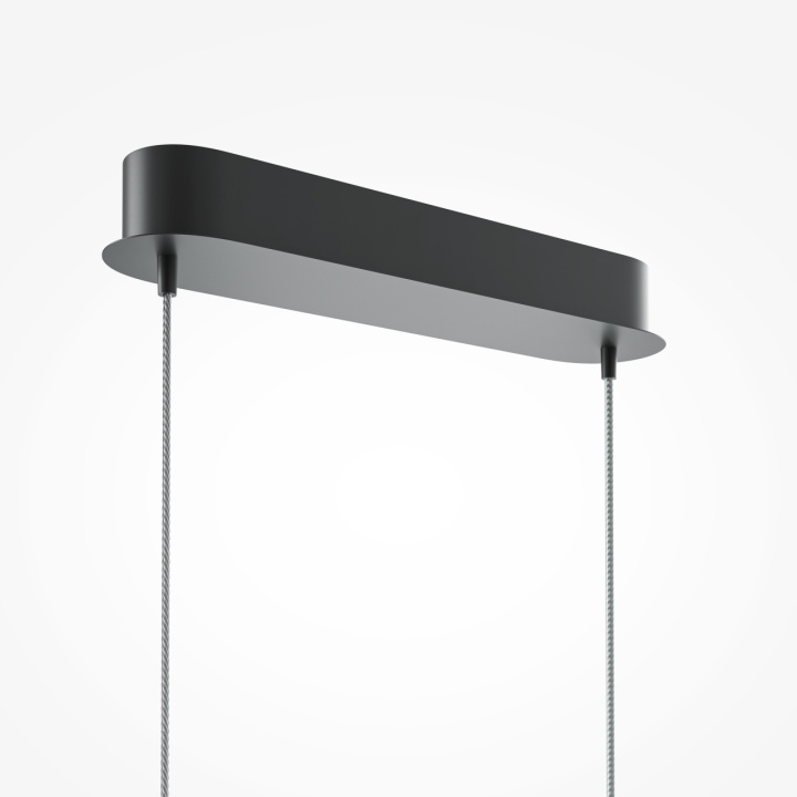 Corp de iluminat suspendat Curve 98 cm - Negru - Img 3