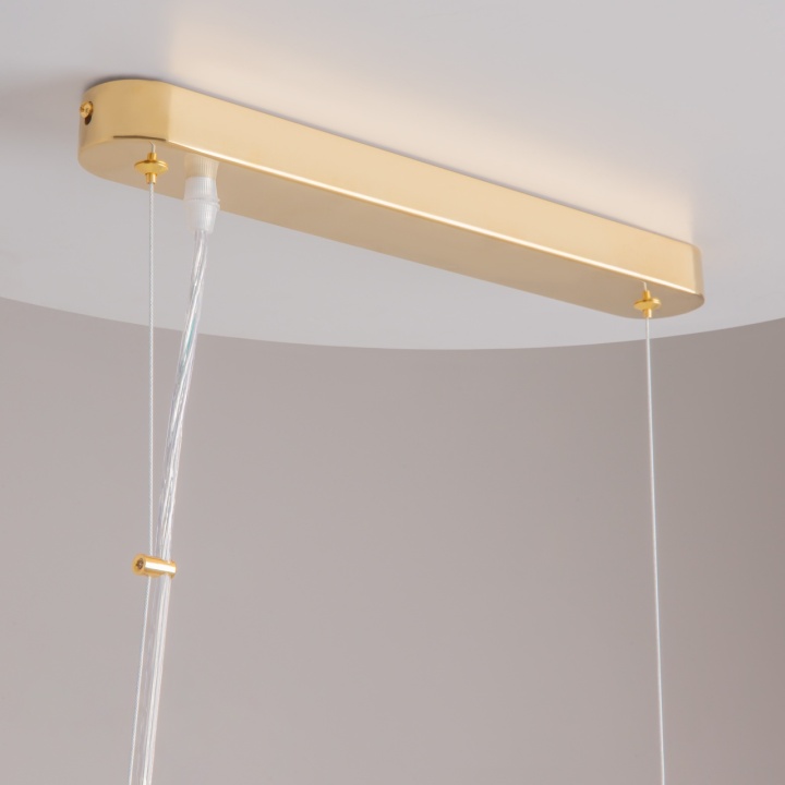 Corp de iluminat suspendat Dune L 12.3 x l 93 cm E14 - Auriu - Img 5