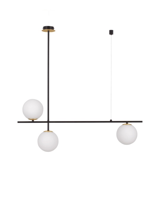 Corp de iluminat suspendat Git Opal / Auriu 95 x 15 x 73,5/121 cm - Img 2