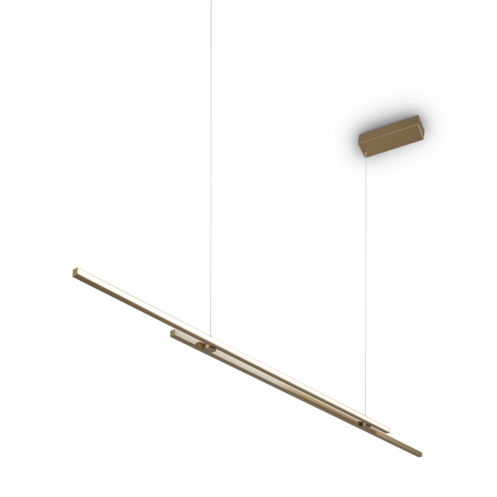 Corp de iluminat suspendat Halo L 150 x l 1.5 cm - Auriu - Img 2