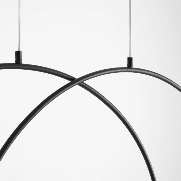 Corp de iluminat suspendat Lea 129 cm 4xE14 - Negru - Img 2