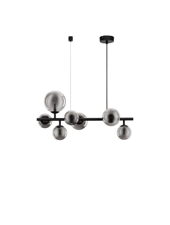 Corp de iluminat suspendat Odillia Smokey / Negru 65 x 29 x 120 cm - Img 2