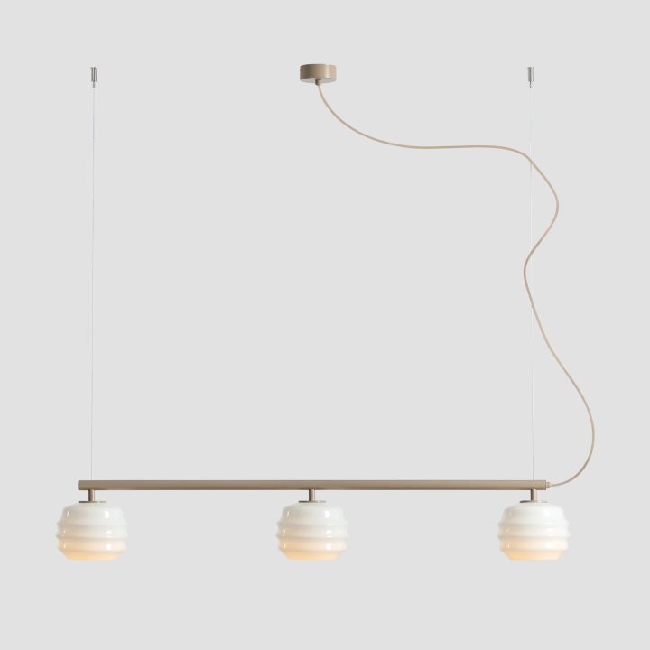 Corp de iluminat suspendat Puff 108 cm 3xE27 - Bej - Img 6
