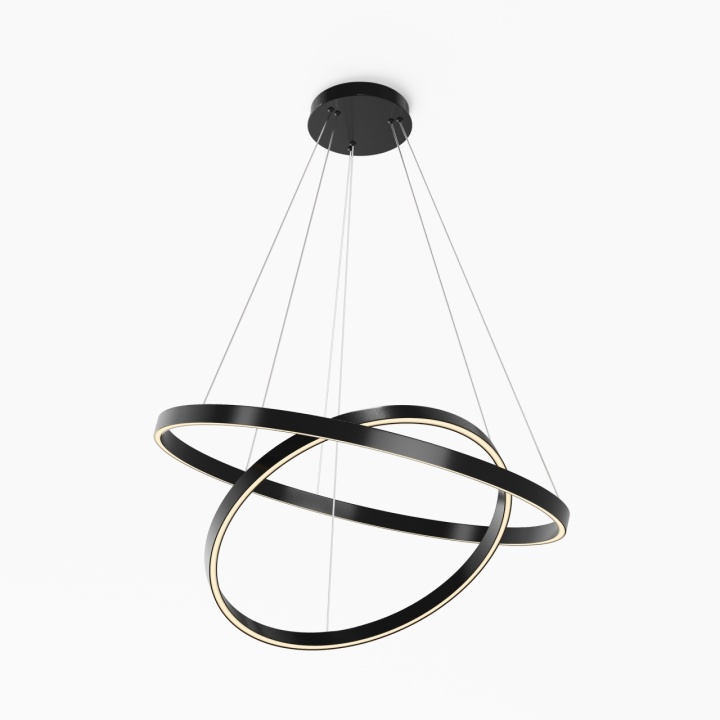 Corp de iluminat suspendat Rim Ø 80 cm - Negru - Img 3