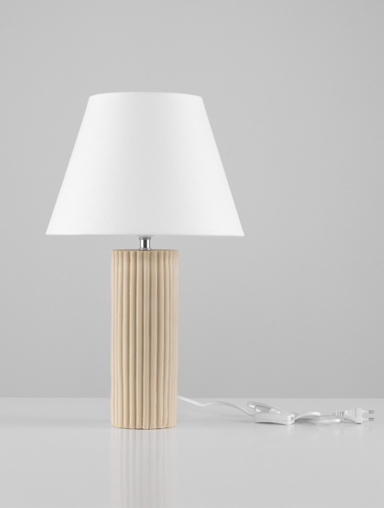 Lampa de masa Bacco Beige Ø30 x H 50 cm - Img 3
