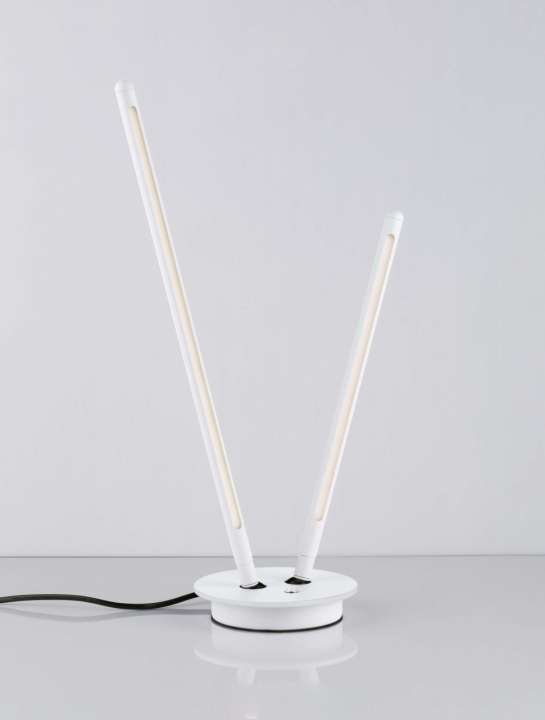 Lampa de masa Intec Alb Ø15 x H 50 cm - Img 4