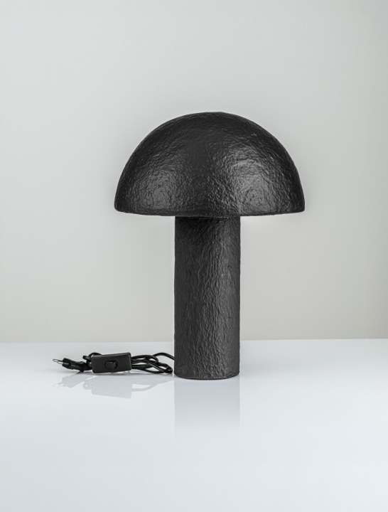 Lampa de masa Mushu Negru Ø28,5 x H 39 cm - Img 3