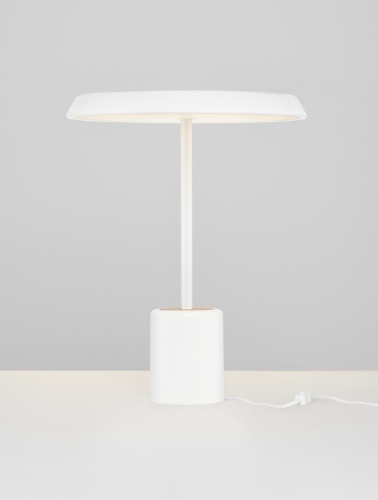 Lampa de masa Ophelia Alb / Veneer Ø40 x H 50 cm - Img 4
