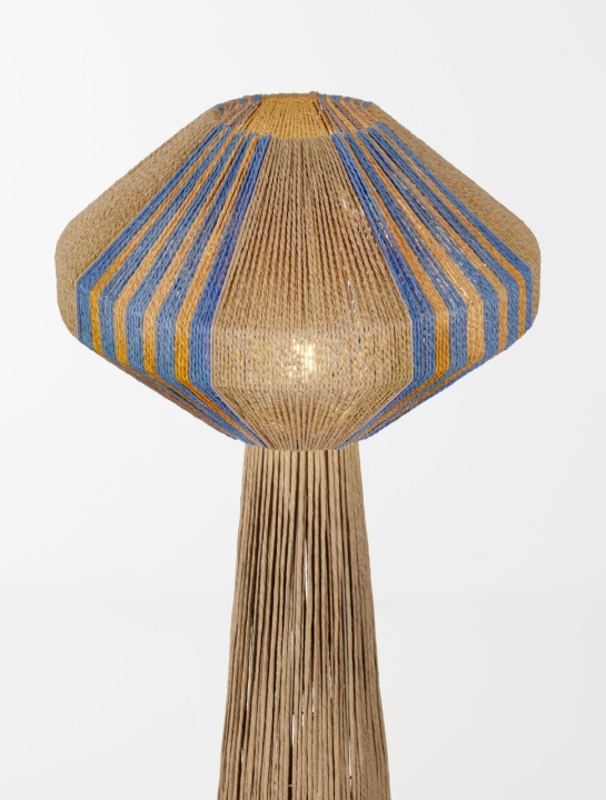 Lampadar Abby Natural / Blue / Yellow Ø50 x H 152 cm - Img 5