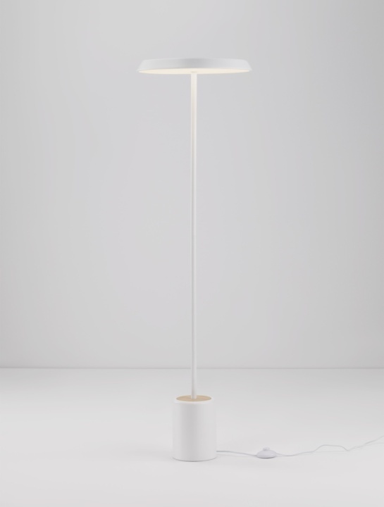 Lampadar Ophelia Alb / Veneer Ø40 x H 135 cm - Img 4