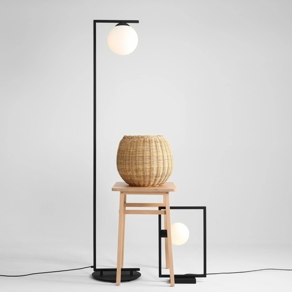 Lampadar Zac 1xE27 - Negru - Img 3