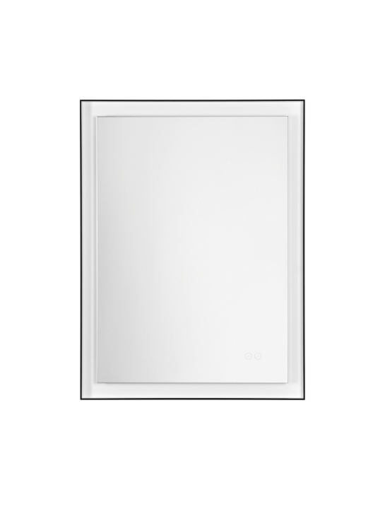 Oglinda cu iluminare Ural Negru / Alb 80 x 3,5 x 60 cm - Img 2