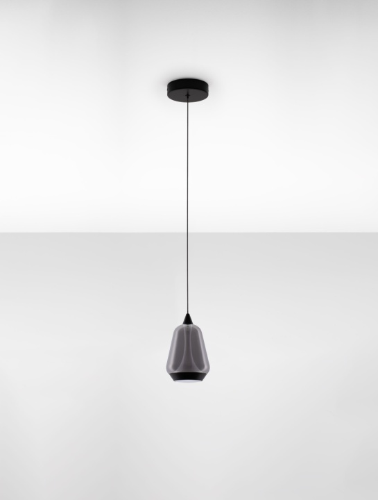 Pendul Alish Negru / Smokey Ø12 x H 200 cm - Img 3