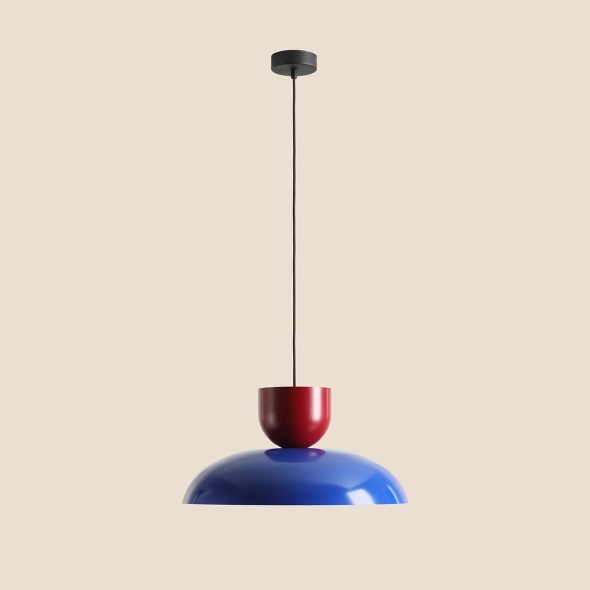 Pendul Ella 47 cm 1xE27 - Roșu vin - Img 5