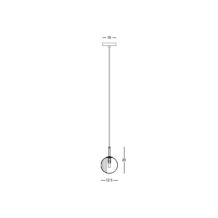 Pendul Firenze 1xG9 LED - Negru mat - Img 2