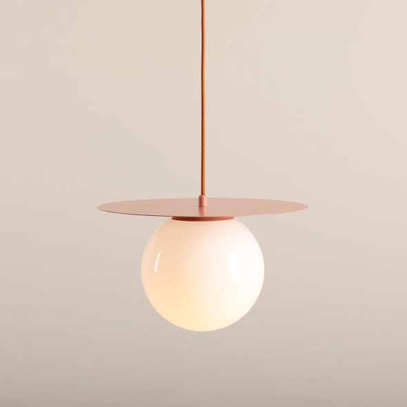 Pendul Loop 34 cm 1xE27 - Coral - Img 4