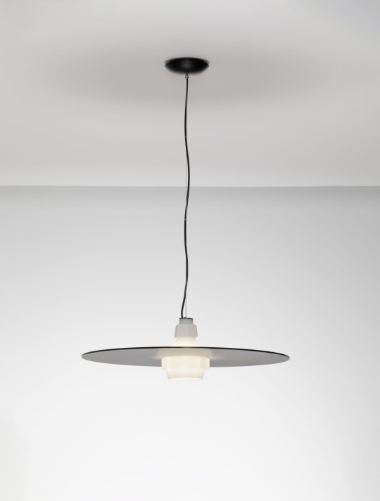 Pendul Lora Smokey, Milky / Negru Ø60 x H 180 cm - Img 4