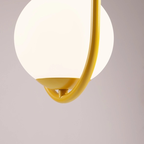 Pendul Riva 18,5 cm 2xE14 - Muștar - Img 2