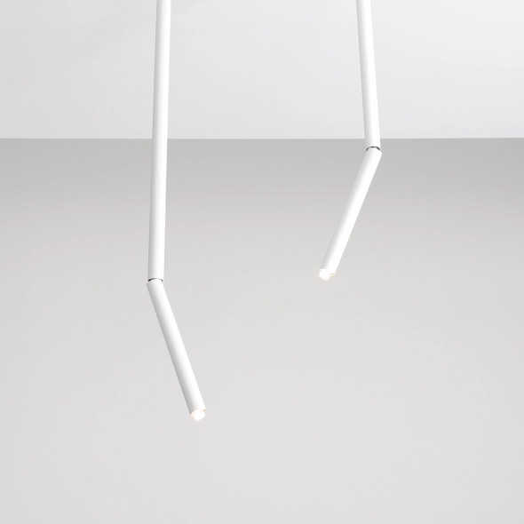 Pendul Stick înălțime 54,5 cm 1xG9 - Alb total - Img 5