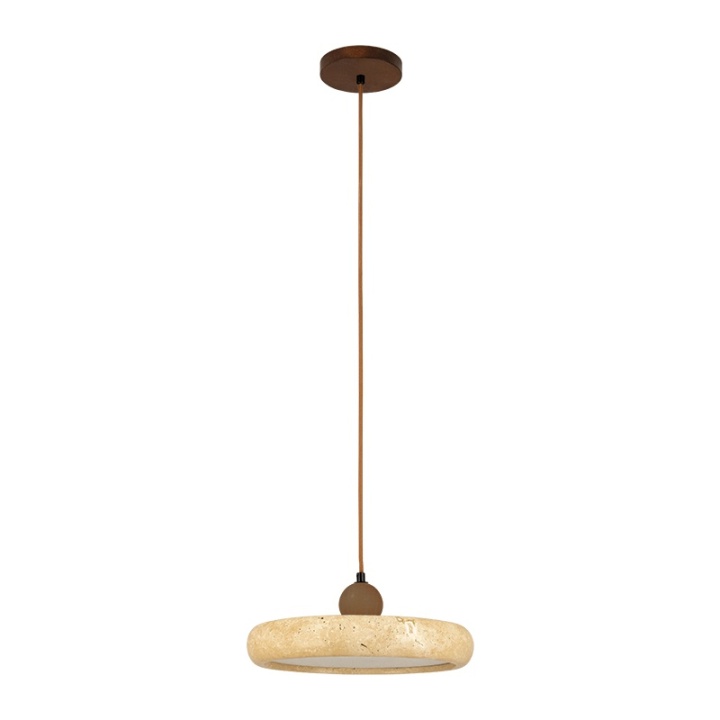 Pendul Travertino LED 3000K - Maro, Natural - Img 2