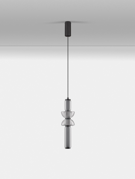 Pendul Ulon Gri / Negru Ø12 x H 260 cm - Img 3