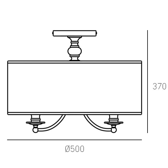 Plafonieră ABU DHABI, auriu lucios - Img 3