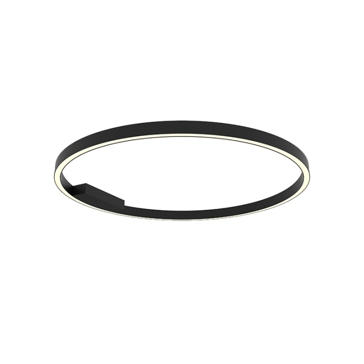 Plafonieră Anello Slim LED 3000K - Negru mat - Img 2