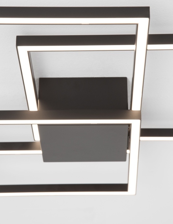 Plafoniera Bilbao Negru 56 x 56 x 8,5 cm - Img 5