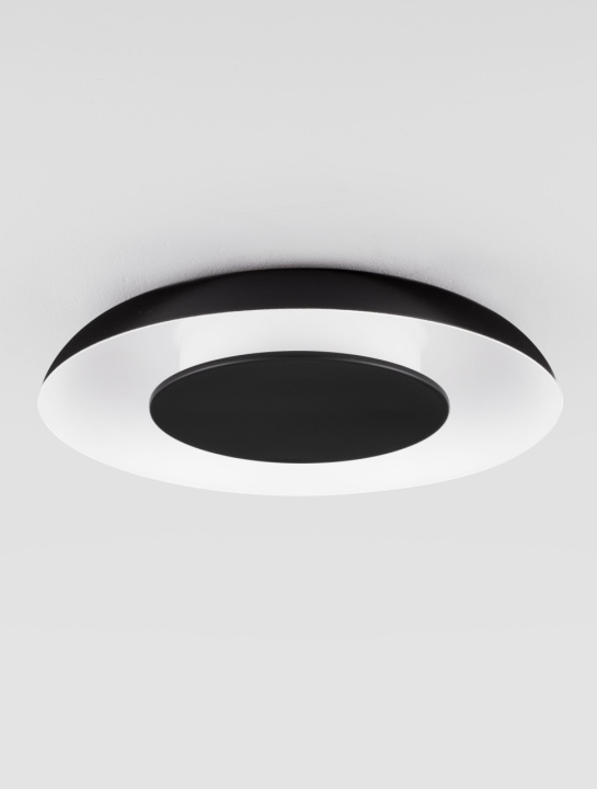 Plafoniera Epos Negru / Alb Ø40 x H 6 cm - Img 3