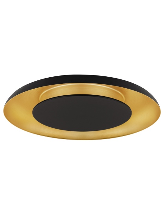 Plafoniera Epos Negru / Auriu periat Ø60 x H 6 cm - Img 2