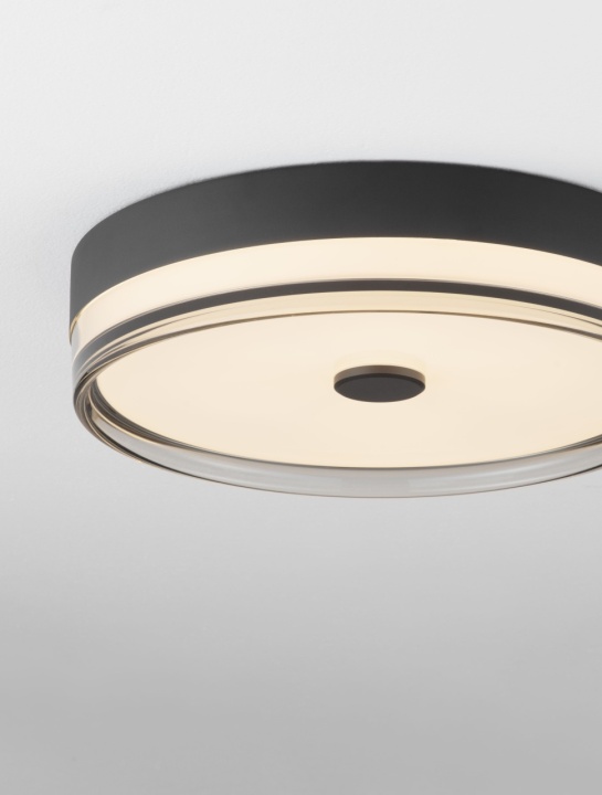 Plafoniera Helios Negru / Smokey Ø40 x H 9,7 cm - Img 5