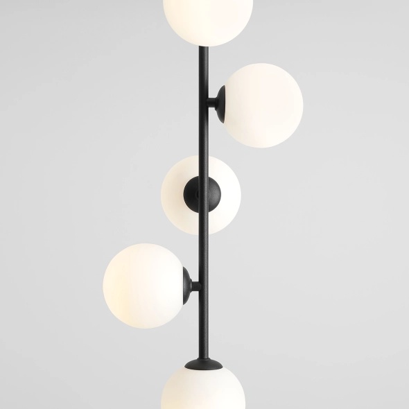 Plafoniera Libra 5 Negru 34 cm 5xE14 - Img 3