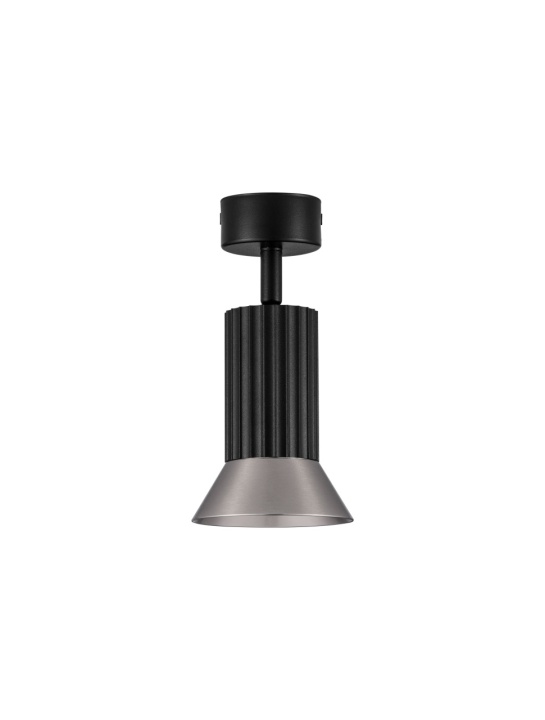 Plafoniera Luvia Bronz / Negru Ø9,5 x H 19,5 cm - Img 2