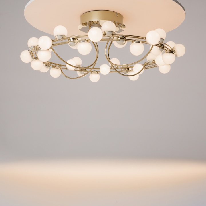 Plafonieră Tessara Ø 60 cm 3000K - Auriu - Img 2