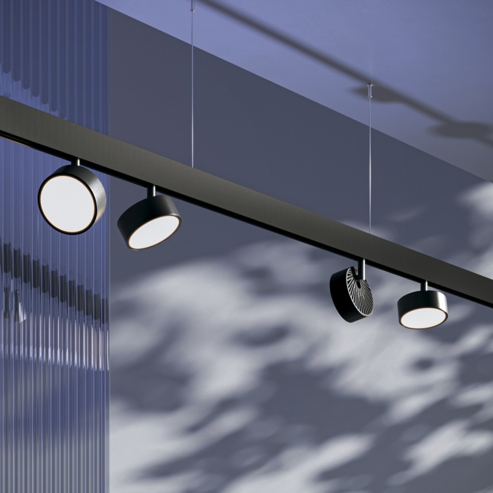 Proiector pentru sina Sina magnetica Exility - Ø 10.2 cm, 4000K, Negru - Img 2