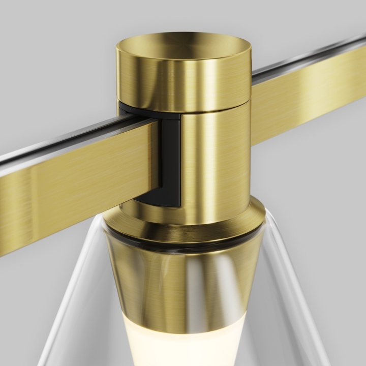 Proiector pentru sina Sistem Flarity - Ø 9 cm, 2700K Auriu - Img 3