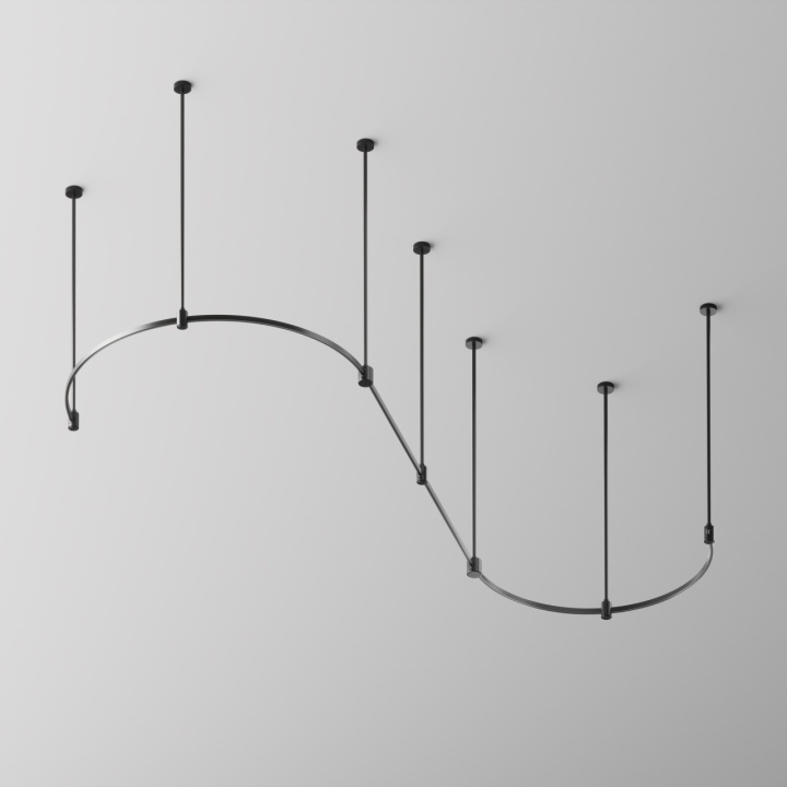 Sina curba 80cm Sistem Flarity - Negru - Img 3