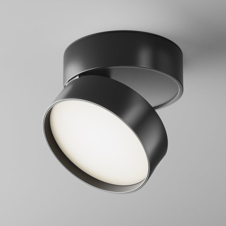 Spot aplicat Onda - Ø 12 cm, 4000K, Negru - Img 2
