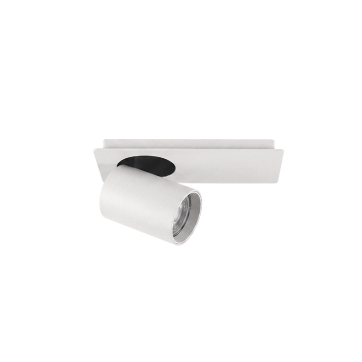 Spot aplicat Vista 2625 1XGU10 5W – alb texturat-negru - Img 3