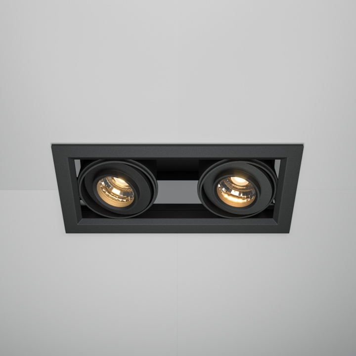Spot incastrat Metal Modern - 19.4 cm, 3000K, Negru - Img 2