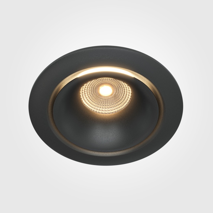 Spot incastrat Yin - Ø 9.8 cm, 3000K, Negru - Img 2