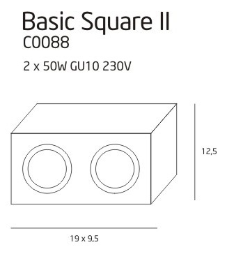 Spot Maxlight C0088 Basic Square - Img 2