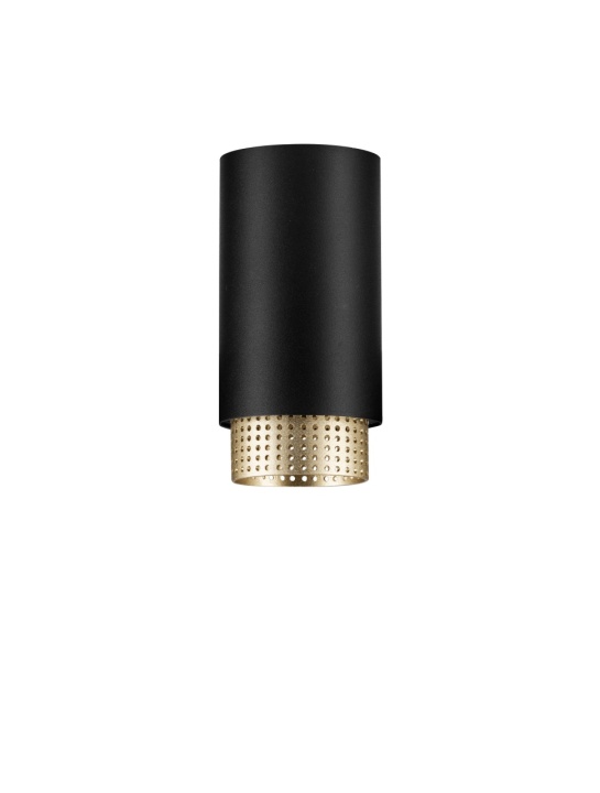 Spot Nessi Negru / Auriu Ø6 x H 11,8 cm - Img 2