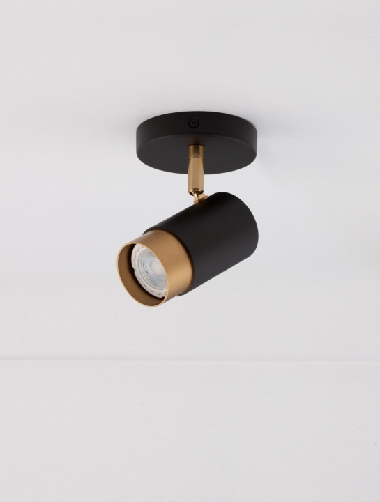 Spot Pogno Negru / Auriu Ø5,4 x H 14 cm - Img 3