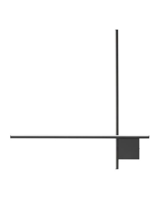 Aplica perete decorativa Cross Negru 80 x 4 x 80 cm - Img 2