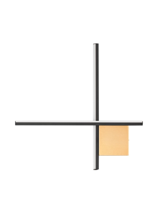 Aplica perete decorativa Cross Negru / Auriu periat 50 x 4 x 50 cm - Img 5